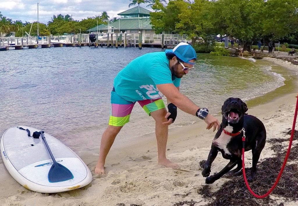 Destiny's first Paddle lesson